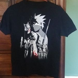 Naruto Shippuden Black Mens Shirt Medium